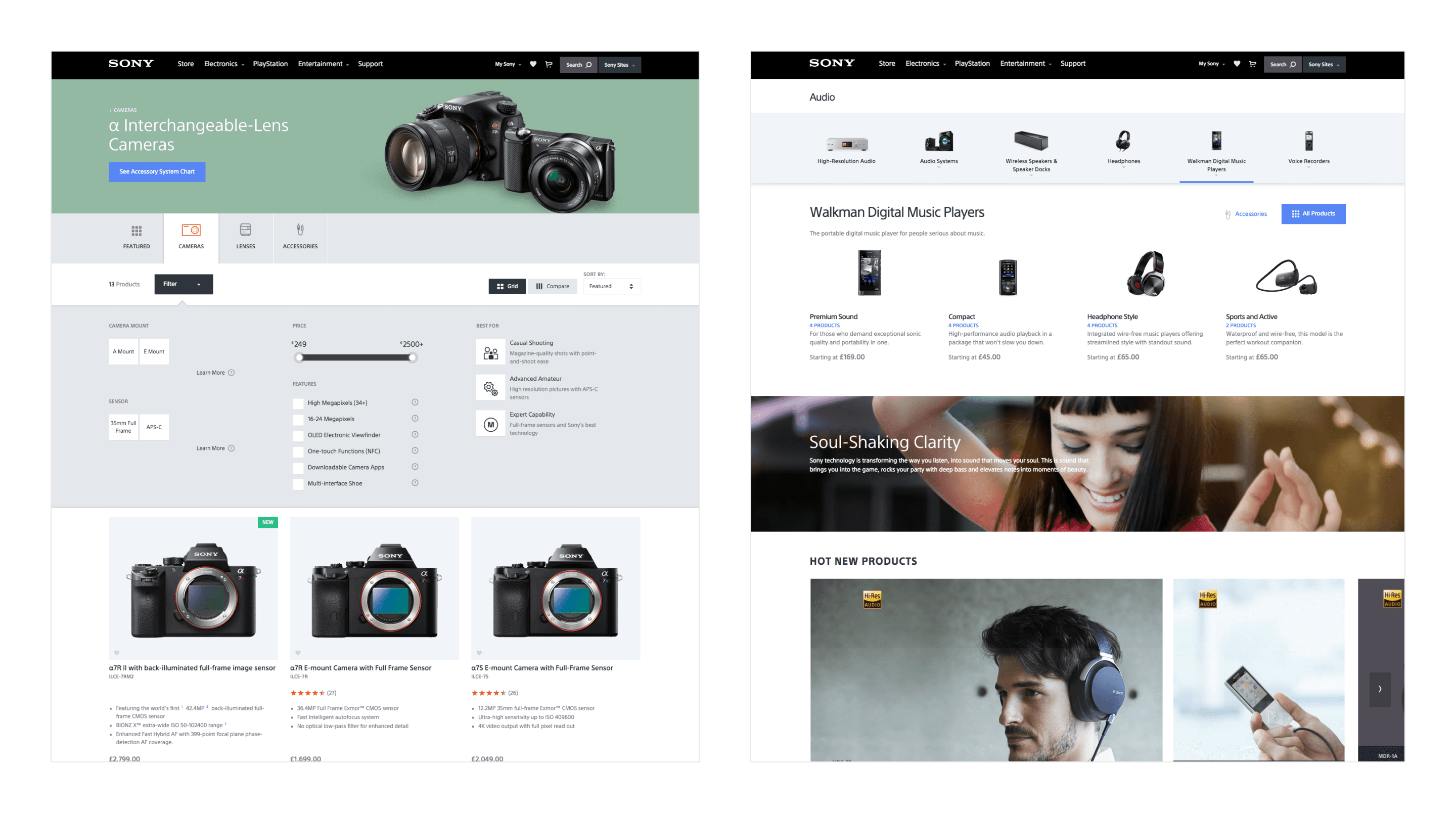 Site Navigation with Filter