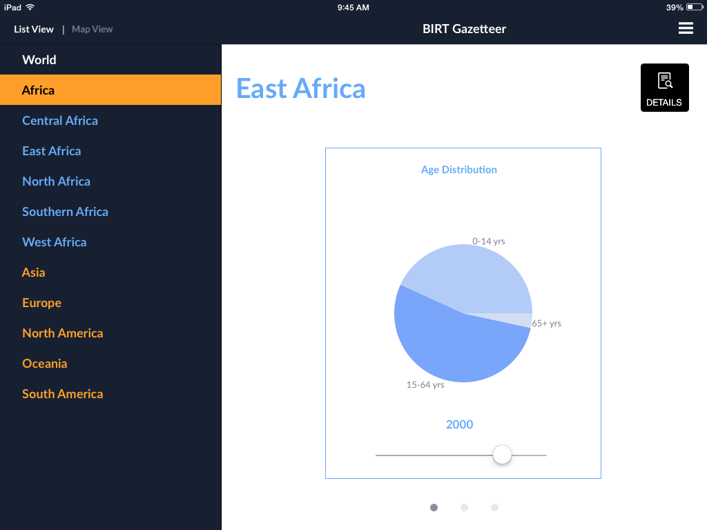 GazetteerListBasedNavigation