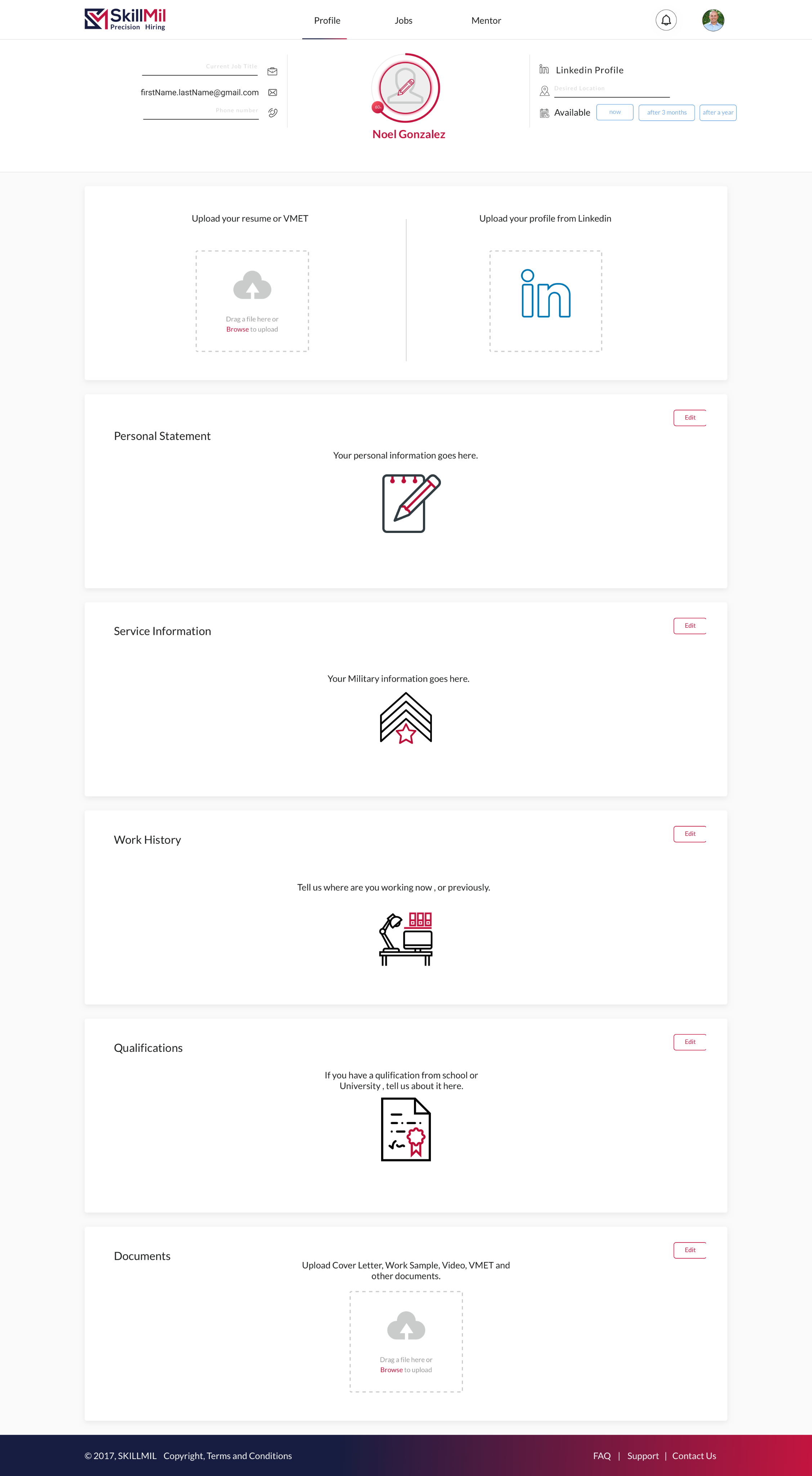 SkillmilVeteranProfileLandingPage